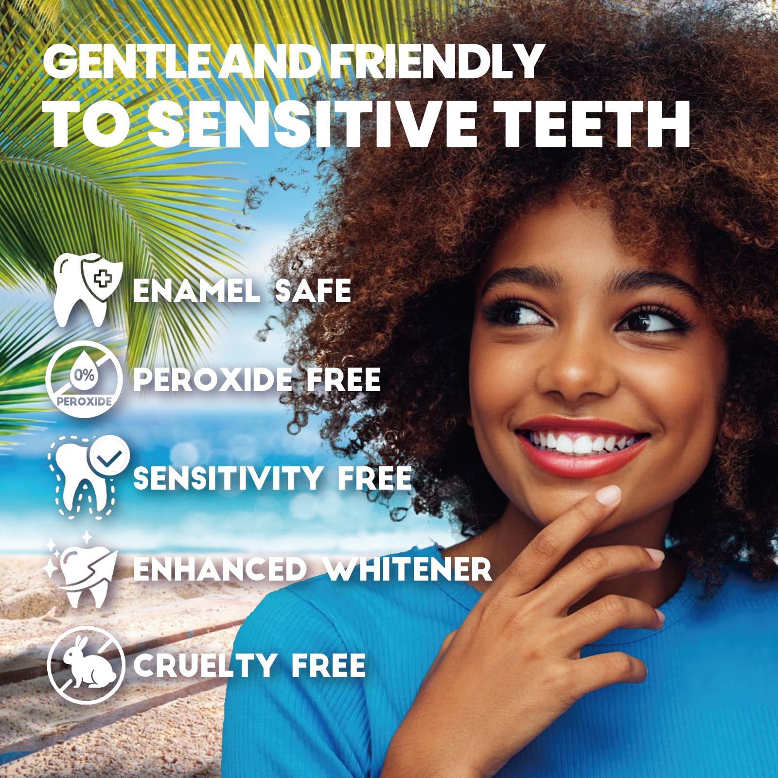 Professional Teeth Whitening Strips - 42 Rapid White Bleaching Strips for Sensitive Teeth, Mint Flavor (42 Count Pack) | At-Home Dental Care & Bright Smile Solution for Daily Use, Parties & Special Occasions