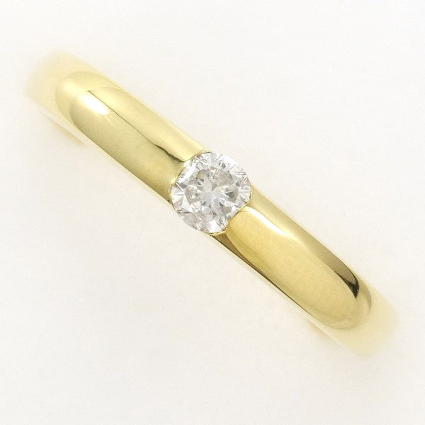 18K Yellow Gold Diamond Ring for Women - Elegant Solitaire Engagement & Wedding Band - Perfect for Proposals, Anniversaries, and Special Occasions