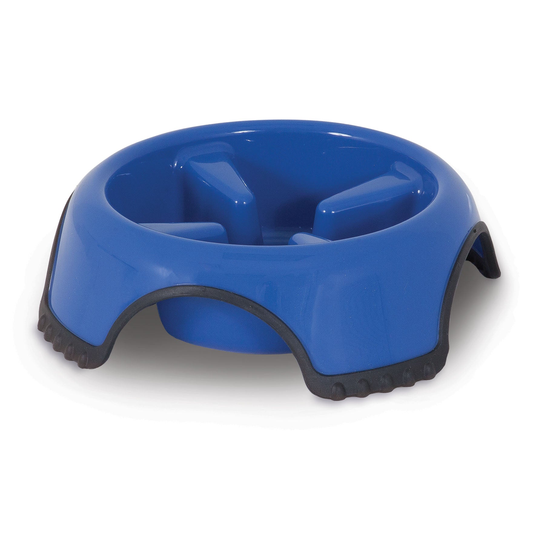 Aspen Pet Skid Stop Slow Feeder Dog Bowl - Non-Slip Design for Fast Eaters - Perfect for Mealtime Anxiety & Digestion - Great for Small, Medium & Large Dogs at Home or Travel