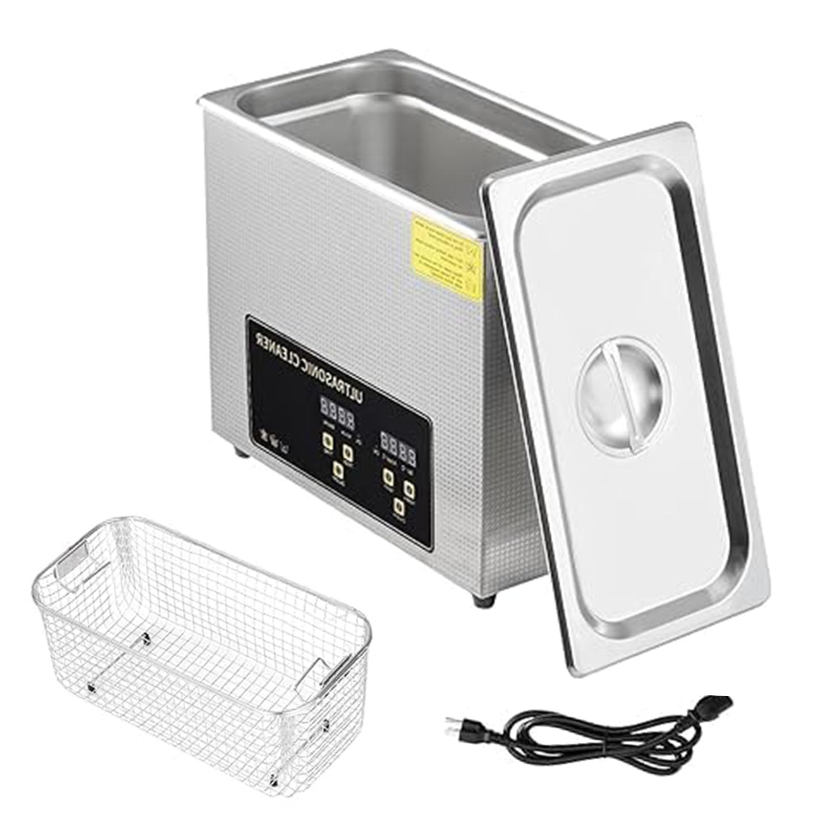 GARVEE 360W 15L Ultrasonic Jewelry Cleaner with Digital Timer & Heater - Professional Cleaning for Rings, Watches, Glasses & Dental Appliances at Home or Jewelry Store
