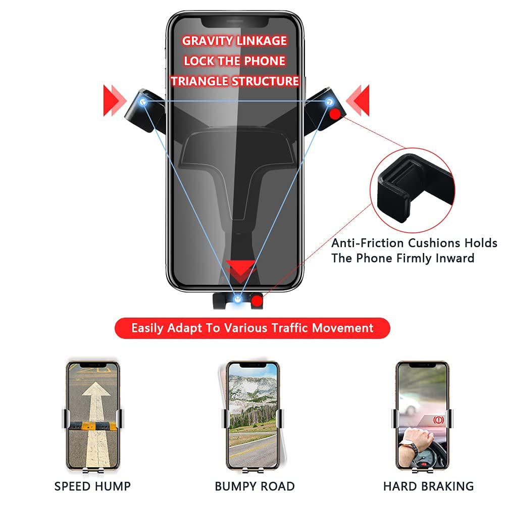 Upgraded 1797 Car Phone Holder Mount for Honda Civic Coupe/Hatchback/Type R - Air Vent Cell Phone Cradle & Navigation Stand | Perfect for Commuting, Road Trips & GPS Navigation