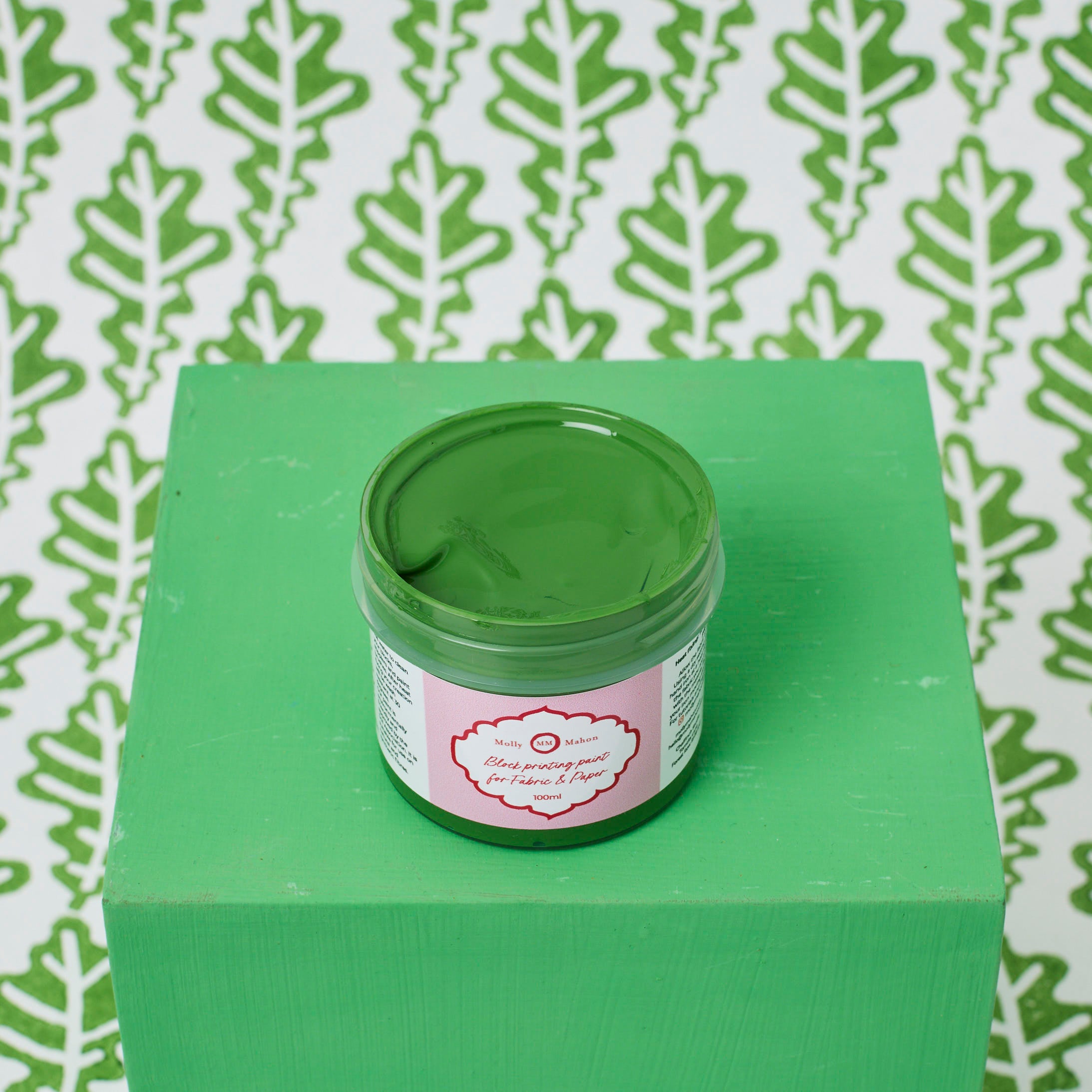 Eco-Friendly Block Printing Paint - Non-Toxic, Water-Based for Fabric & Paper Crafts - Perfect for DIY, Scrapbooking & Home Decor Projects