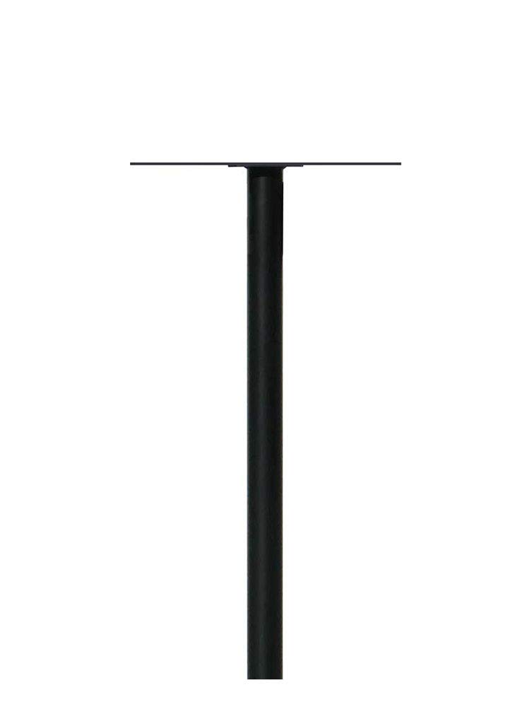 Qualarc HPNS2-US-000 Black Hanford Twin Post Mounted Mailbox System (No Scrolls) - Durable Outdoor Mailbox for Homes, Farms & Rural Properties