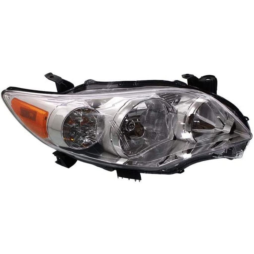 2011-2013 Toyota Corolla Headlights Pair - Driver & Passenger Side Compatible with S/XRS Models & Canada Built (Part# TO2502204 TO2503204, 81150-02B60 81110-02B60) - Perfect for Night Driving & Vehicle Restoration Projects