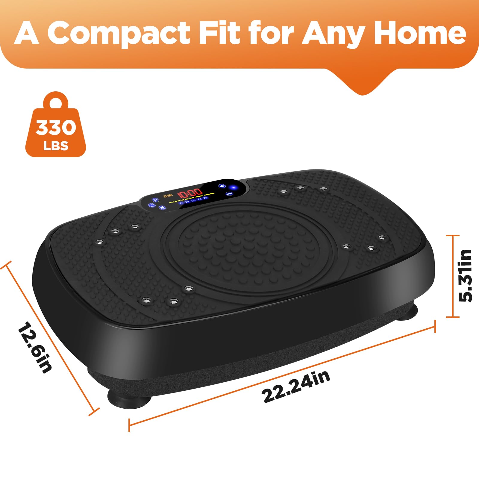 Vibration Plate Exercise Machine - Full Body Workout Equipment for Weight Loss & Toning | Power Board Vibration Platform for Home Gym & Fitness Training