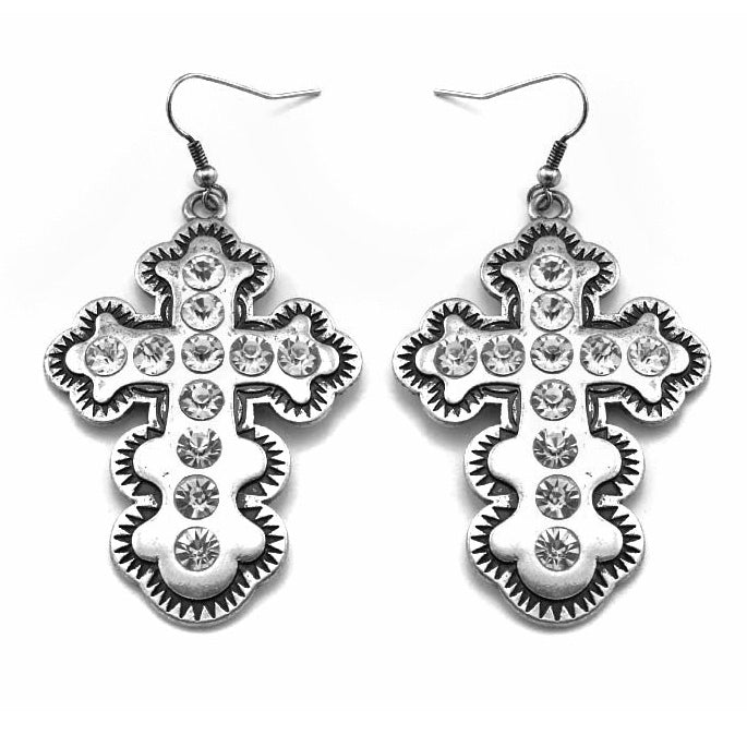 Stylish Cross Earrings for Women - Trendy Religious Jewelry Gift for Everyday Wear & Special Occasions