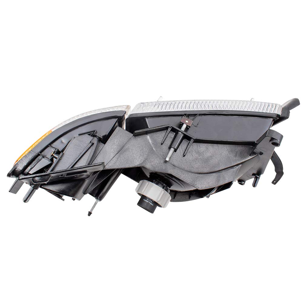 Brock Aftermarket Replacement Right Passenger Halogen Headlight & Corner Light Assembly - Compatible with [Vehicle Model], Perfect for Night Driving & Enhanced Visibility