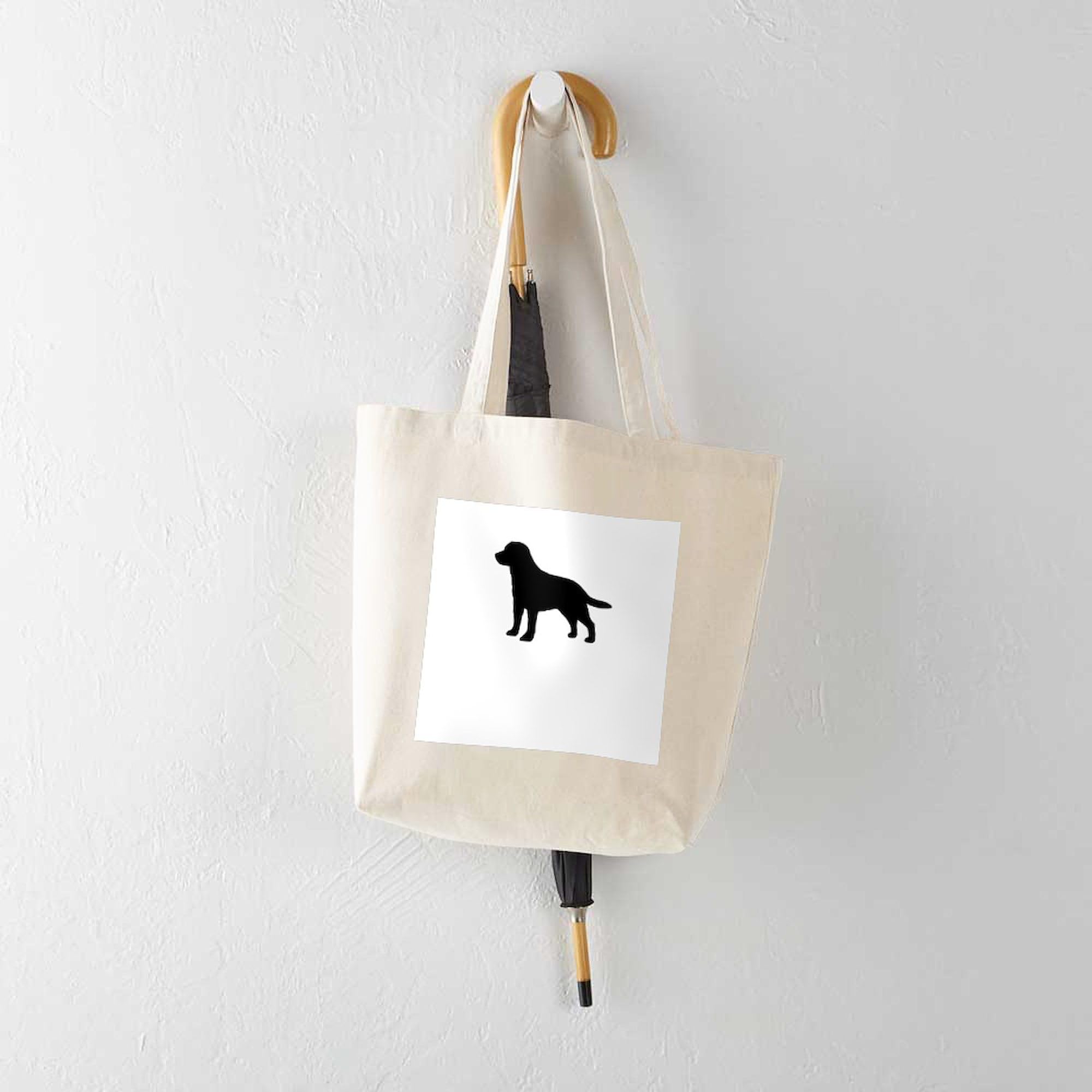 Labrador Retriever Tote Bag - Natural Canvas Reusable Shopping Bag for Groceries, Beach & Everyday Use | Dog Lover Gift
