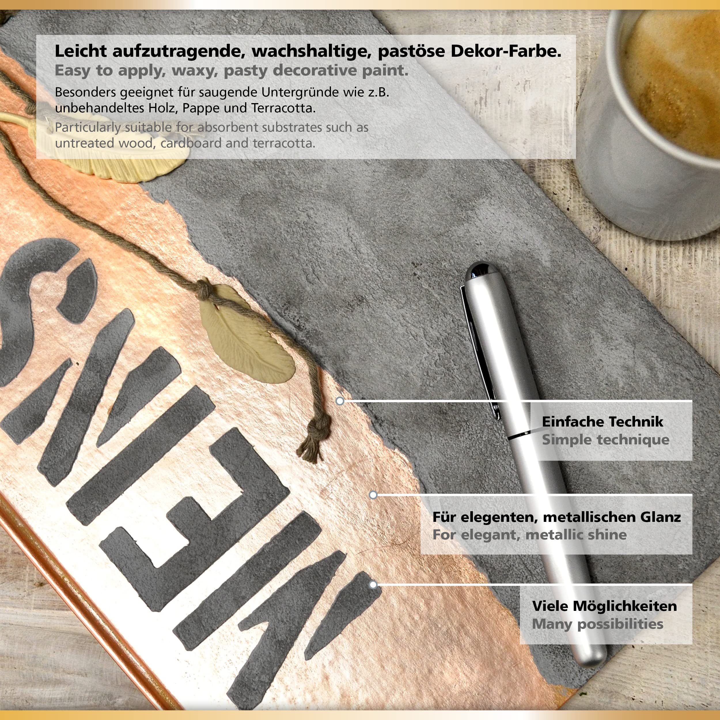 Inka Gold Gilding Wax 2.3oz - Metallic Polish for Wood, Clay & DIY Decor