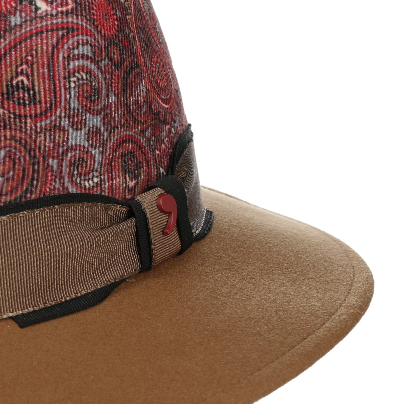 Alfonso D'Este Paisley Crown Wool Hat for Men & Women - Winter Fashion Beanie for Outdoor Activities, Travel & Cold Weather