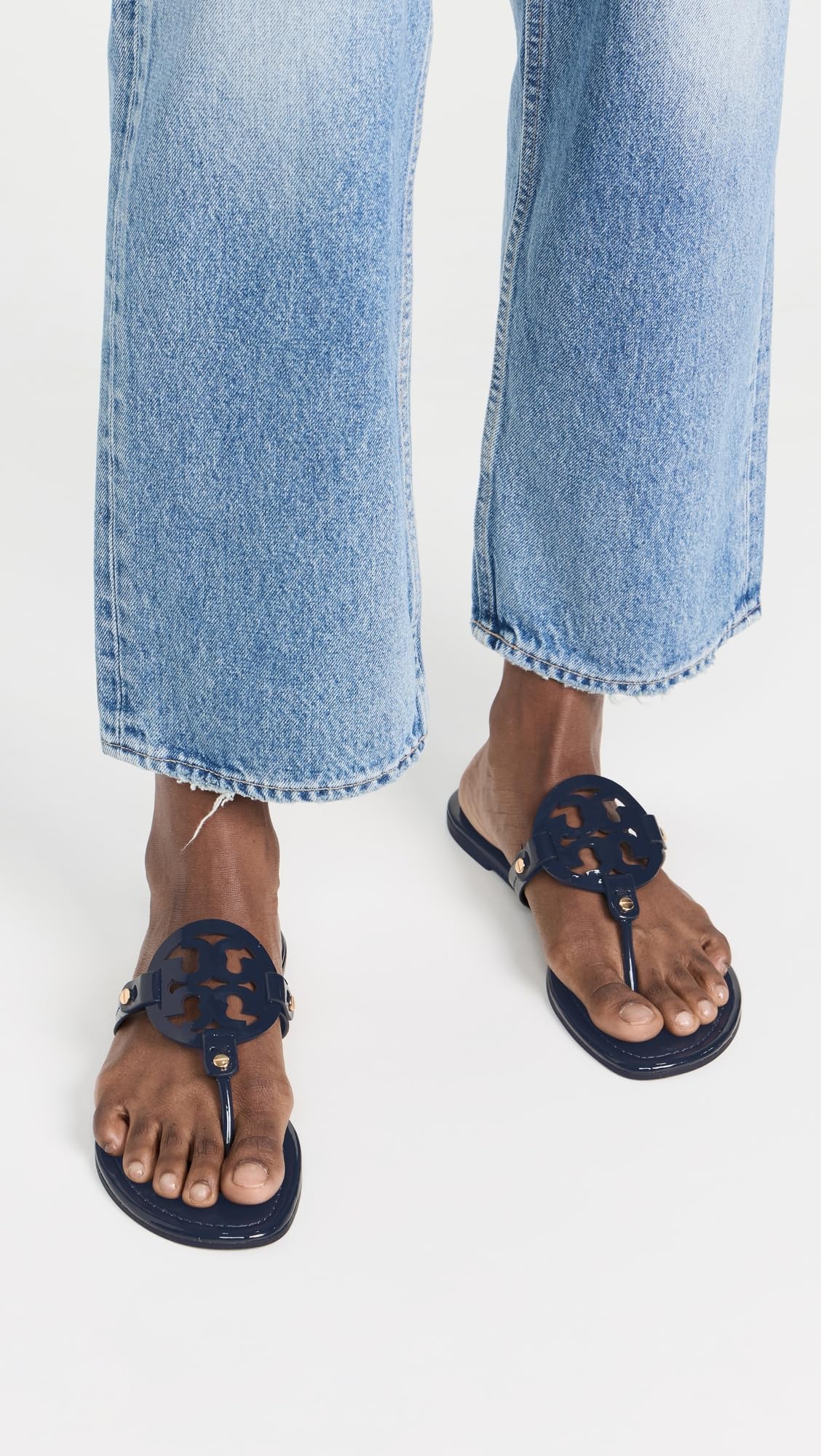 Tory Burch Women's Miller Sandals | Comfortable Leather Flip Flops for Summer | Perfect for Beach, Vacation & Casual Outfits