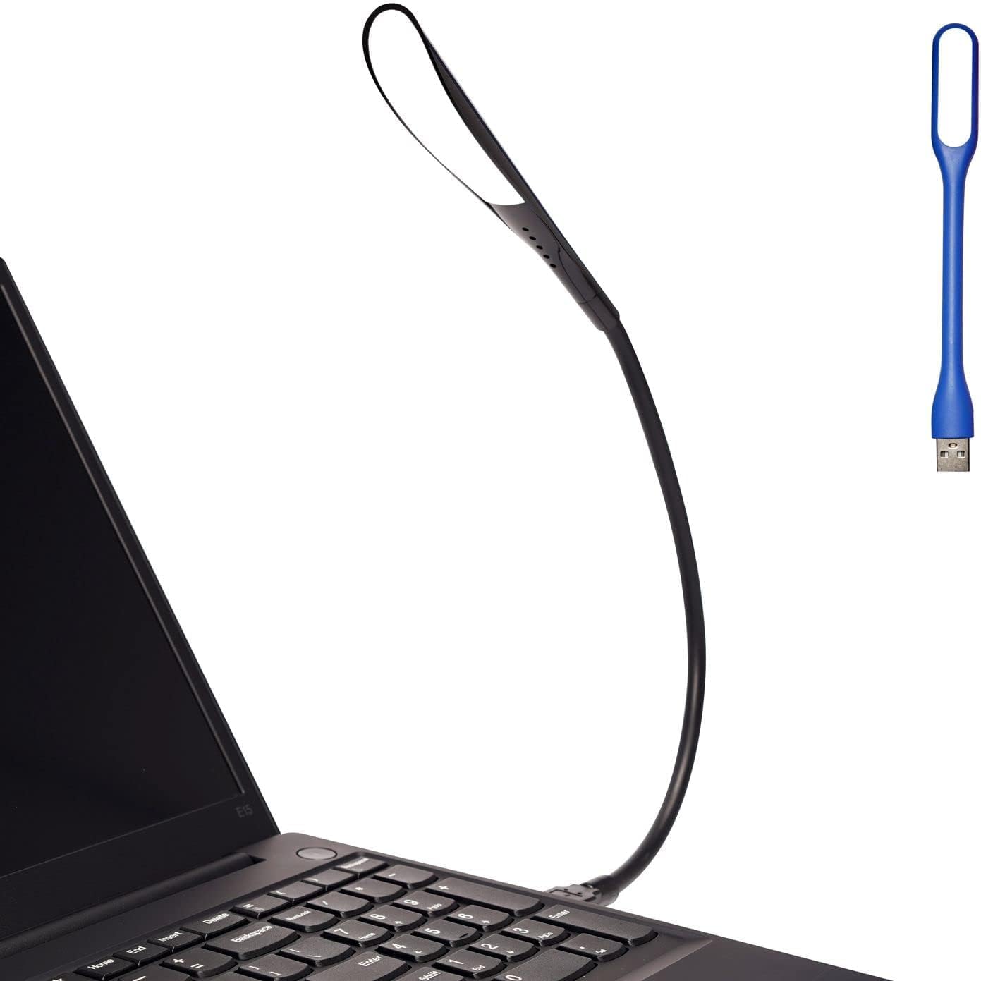 Dimmable USB Lamp for Laptop - Flexible USB Keyboard Light with 14 LED Beads, 3-Level Brightness Adjustment & Touch Switch (Black) - Perfect for Night Work, Gaming, and Low-Light Reading