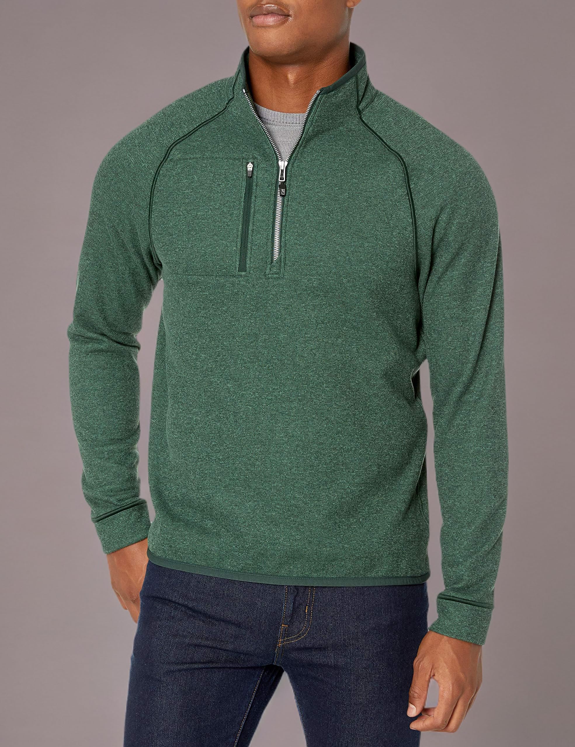 Cutter & Buck Men's Big & Tall Half Zip Jacket - Lightweight Fleece Pullover for Outdoor & Casual Wear - Hiking, Golf, Travel & Everyday Comfort