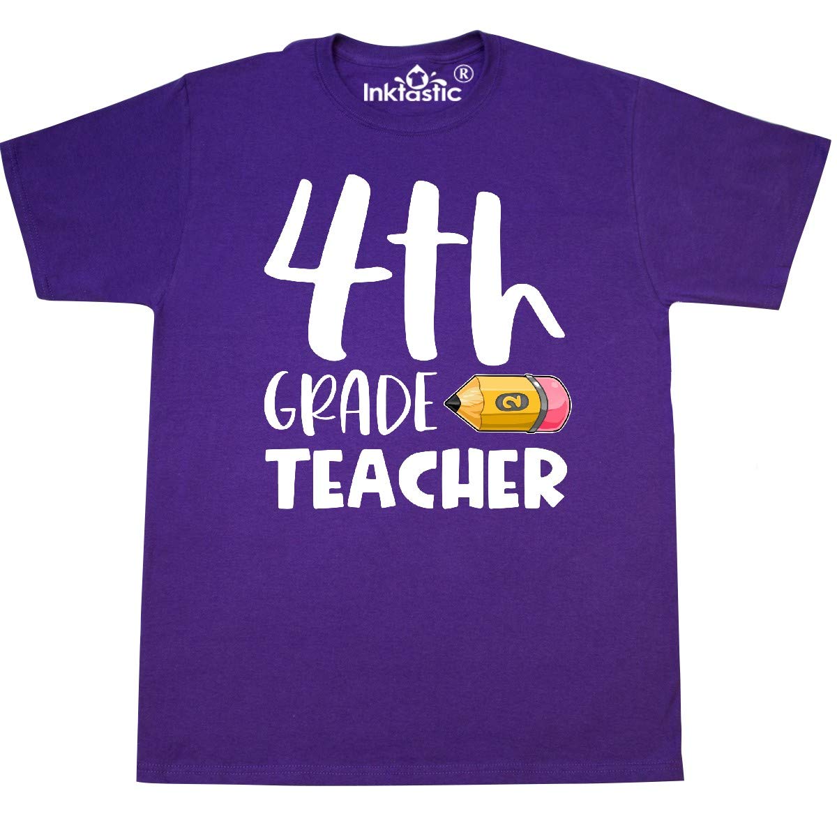 Funny Fourth Grade Teacher Pencil Graphic T-Shirt - Cute & Comfortable Cotton Tee for Educators - Perfect for Classroom, Teacher Appreciation & School Events