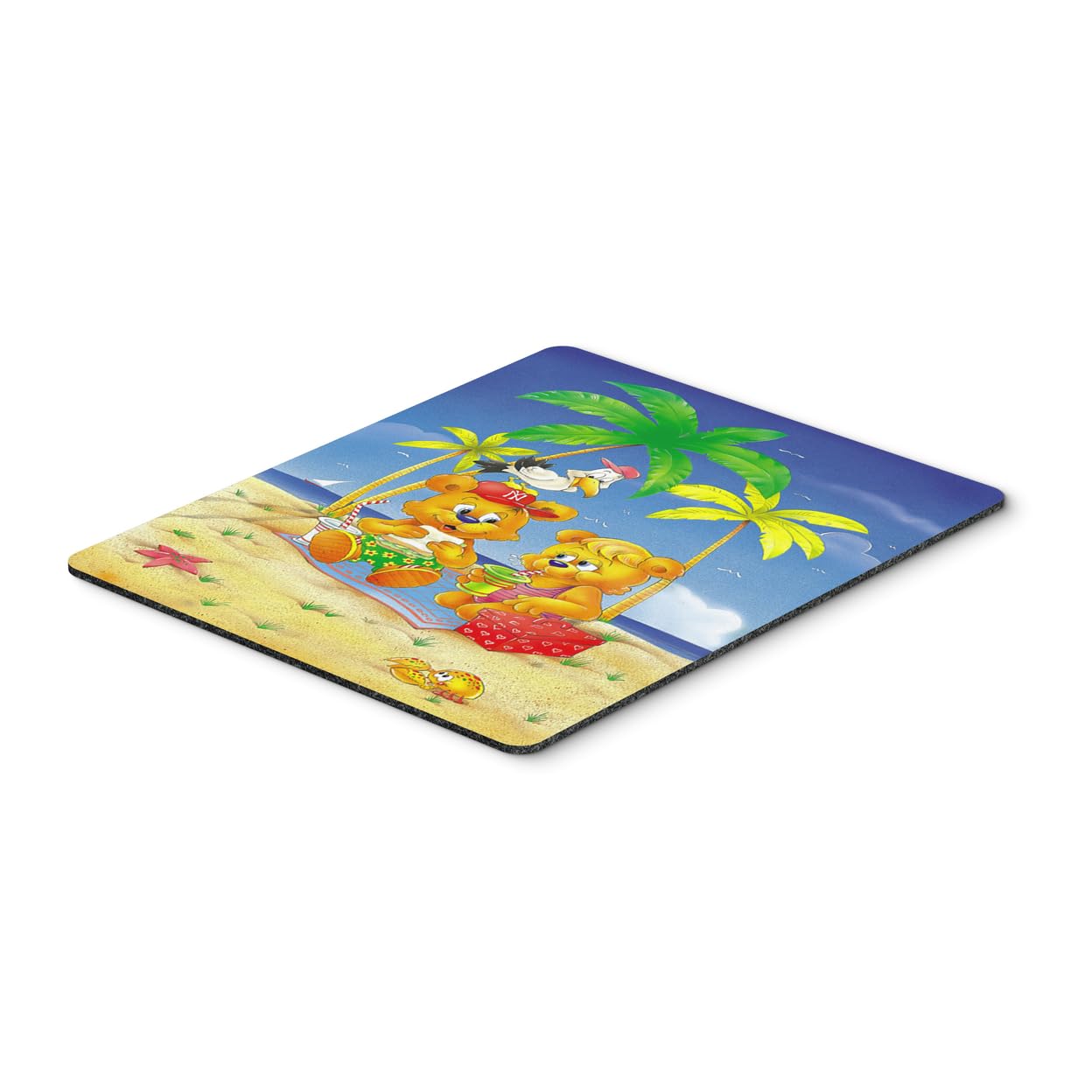 Teddy Bears Picnic Beach Mouse Pad - Large Washable Non-Slip Desk Mat for Office, Gaming & Laptop Use | Cute Home Decor & Hot Pad Trivet | Caroline's Treasures APH0239MP - Perfect for Workstations, Computer Desks & Cozy Home Offices