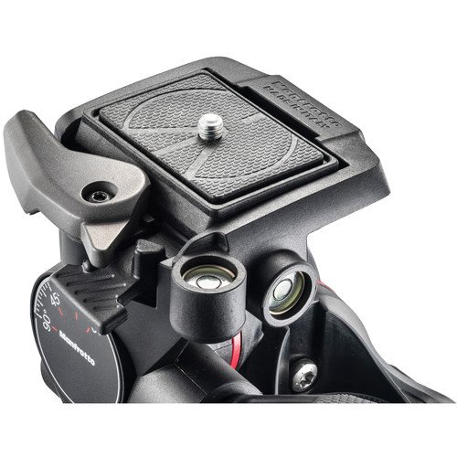 Manfrotto MHXPRO-3WG XPRO Geared Tripod Head with 2 ZAYKiR Quick Release Plates - Professional 3-Way Camera Head for DSLR & Video Photography - Perfect for Studio, Landscape & Architectural Shooting