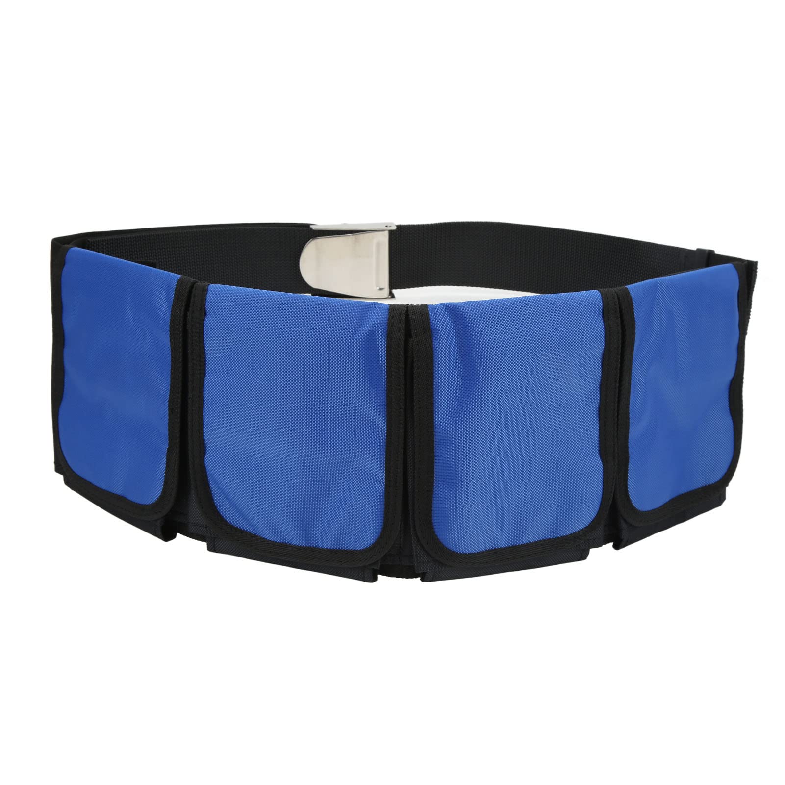 Alomejor 4-Pocket Scuba Diving Weight Belt - Heavy Duty Oxford Cloth Snorkeling & Freediving Weight System for Underwater Balance - Perfect for Ocean Exploration, Spearfishing, and Marine Photography