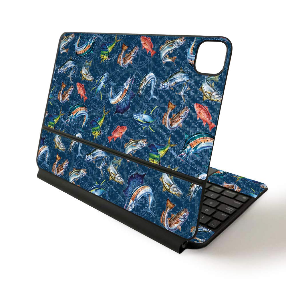 Apple Magic Keyboard Skin for iPad Pro 11-inch (2020) | Sushi Design Protective Vinyl Wrap Cover - Durable, Scratch-Resistant Decal for Work, School & Travel