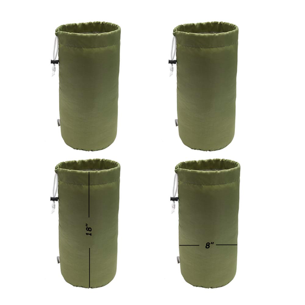 Durable Waterproof Drawstring Dustproof Storage Bags 4-Pack - Perfect for Camping, Travel & Outdoor Gear Organization