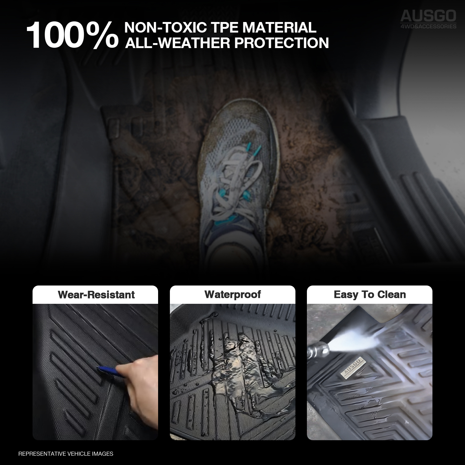 5D Custom Fit Car Floor Mats for Hyundai Tucson 2021-2023 - All Weather Protection, Non-Slip Design - Perfect for Daily Commute, Road Trips & Family Travel