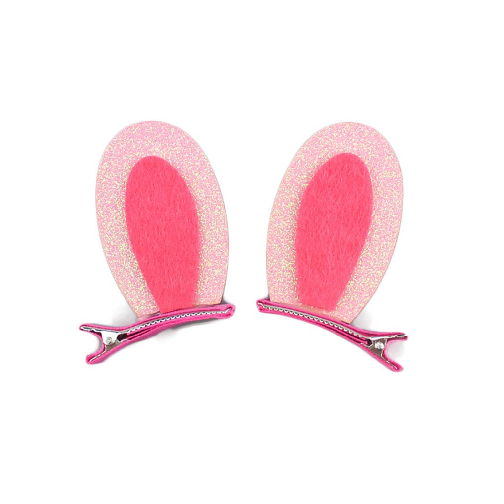 Easter Headband Hair Clips - Pink Bow Hairband for Baby Girls & Toddlers - Cute Easter Hair Accessories Set (JHE20) - Perfect for Easter Photos, Parties & Spring Celebrations