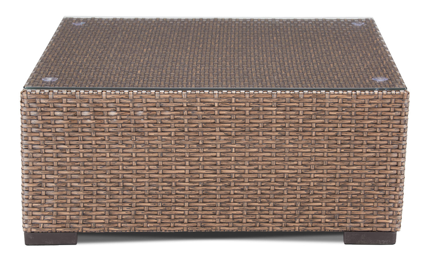 Caribe Outdoor Coffee Table Light Brown - Weather-Resistant Patio Furniture for Garden, Poolside & Backyard Relaxation