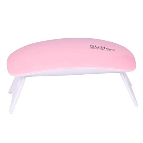 SYGNIUS SUN Mini UV LED Travel Nail Dryer - Portable 6W Gel Polish Lamp for Base, Top & Color Gel Curing with Detection Light | Perfect for Home, Salon & Travel Manicures