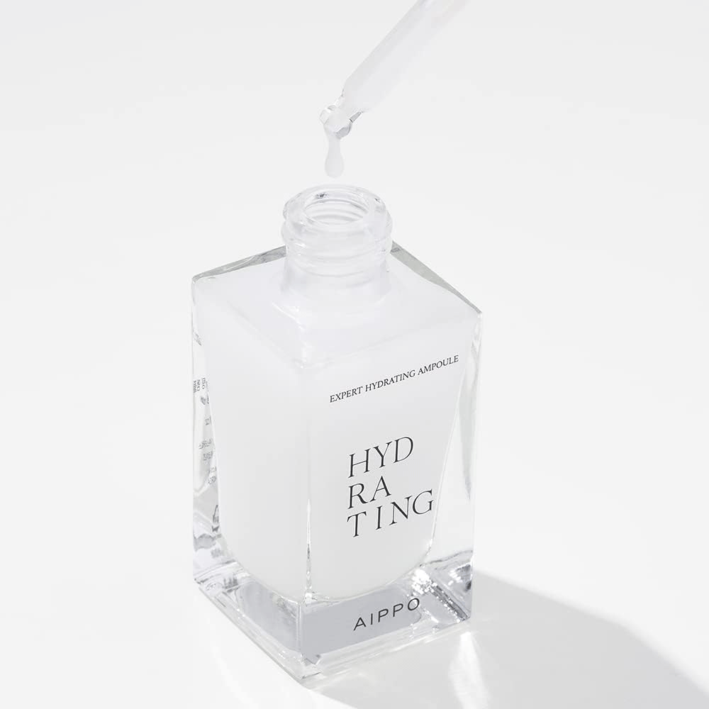 AIPPO Expert Hydrating Ampoule 30ml - Intense Moisturizing Facial Serum for Dry Skin | Perfect for Night Routine & Anti-Aging Skincare