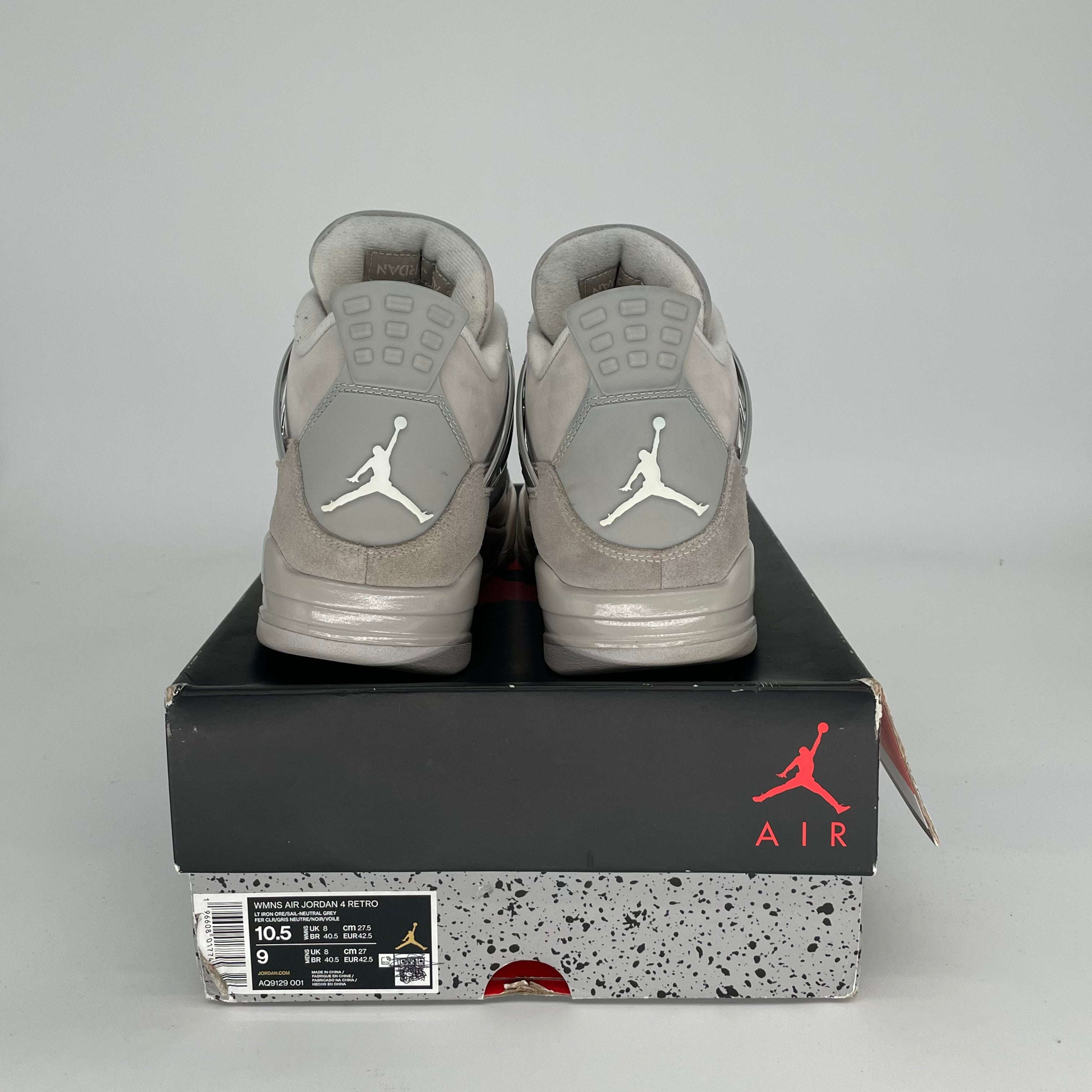 AIR JORDAN 4 FROZEN MOMENTS Women's Sneakers - Size 9/10.5W (AQ9129-001) - Retro Basketball Shoes for Women, Casual Streetwear & Gym Fashion