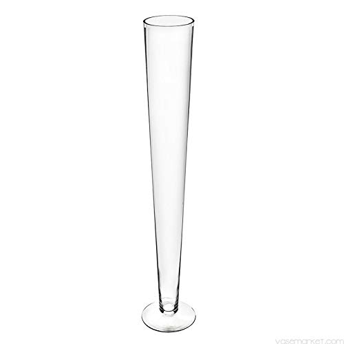 6 Pack Glass Trumpet Vases 32