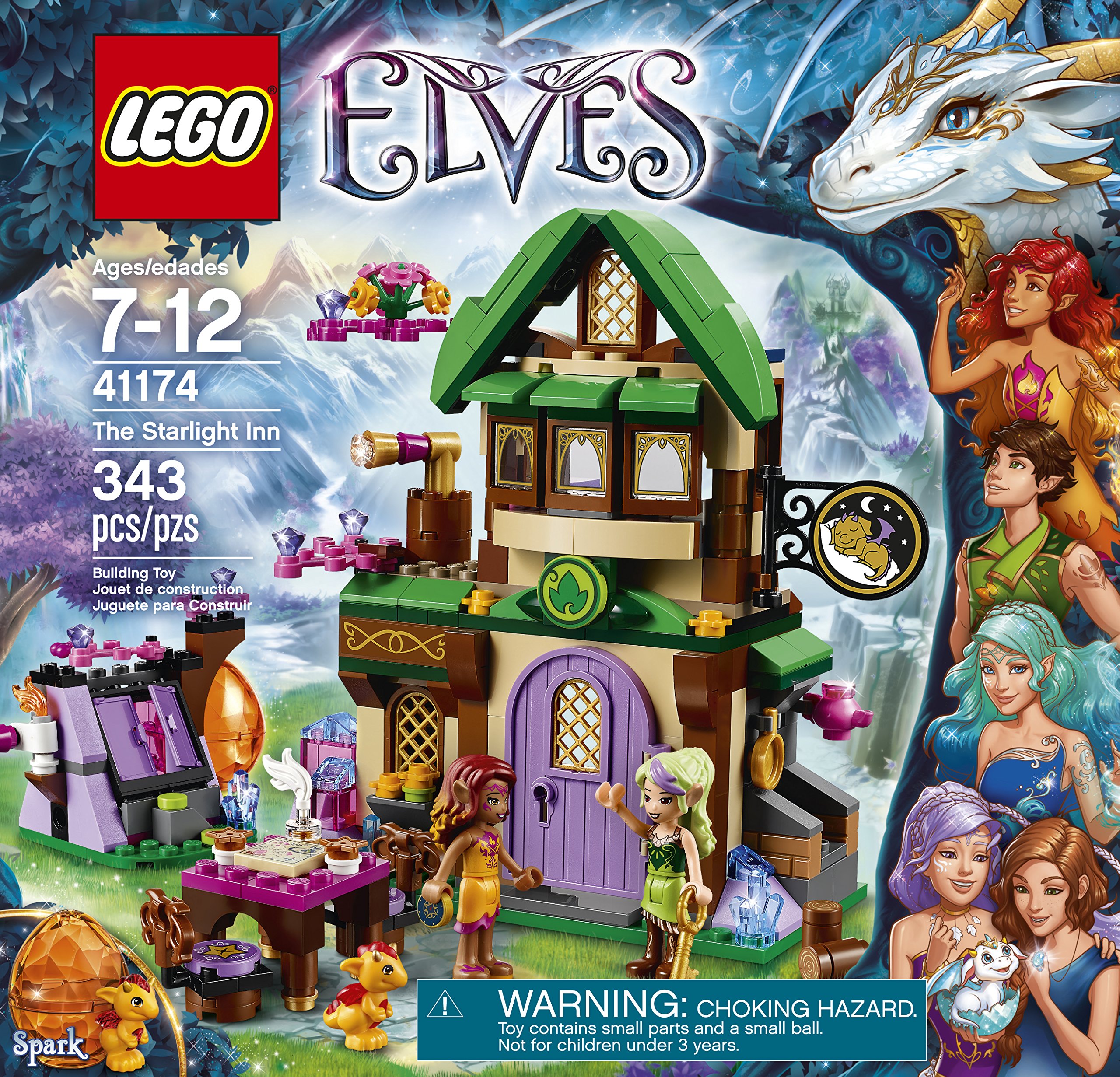 LEGO Elves The Starlight Inn 41174 Building Kit (343 Pieces) - Creative Construction Toy for Kids, Fantasy Castle Playset for Imaginative Play & Collectors
