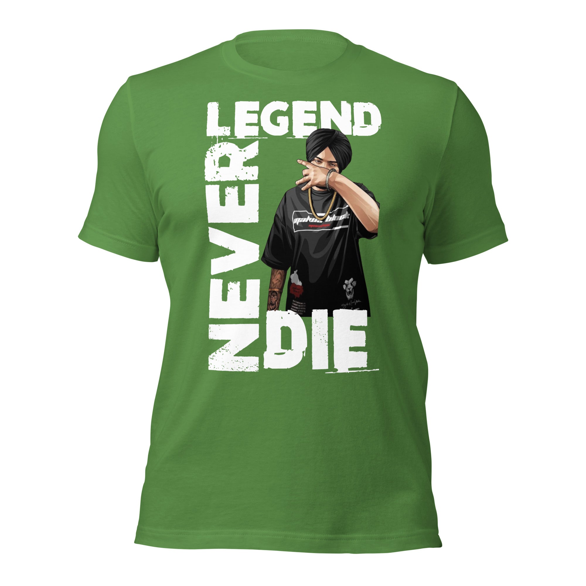 Sidhu Moosewala Legends Never Die Unisex T-Shirt - Comfortable Cotton Tee for Men & Women - Perfect for Concerts, Casual Wear & Fan Merchandise