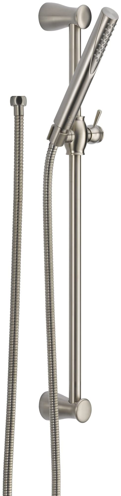 Delta Faucet Compel Slide Bar Handheld Shower with Hose - Brushed Nickel Detachable Shower Head & Adjustable Slide Bar - Perfect for Bathroom, Spa, and Relaxing Shower Experience (Model 57085-SS)