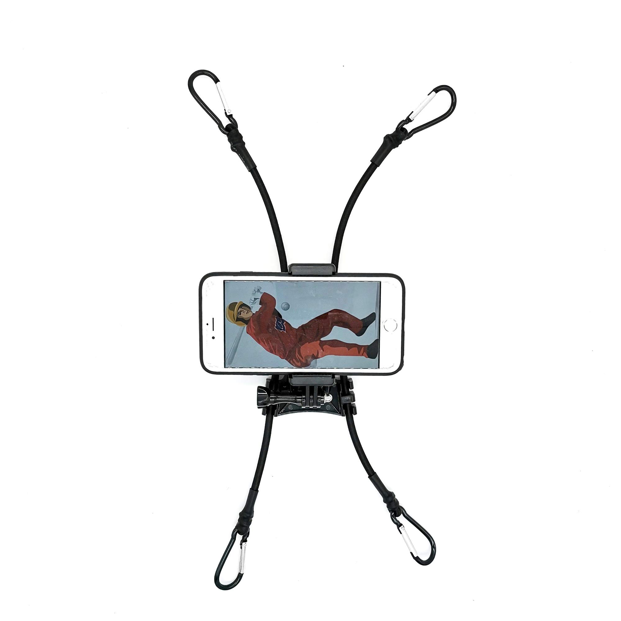 GoPro & Smartphone Chain Link Fence Mount - Universal Camera Holder for Baseball, Softball, Tennis Games - Perfect for Recording Sports Action & Outdoor Activities