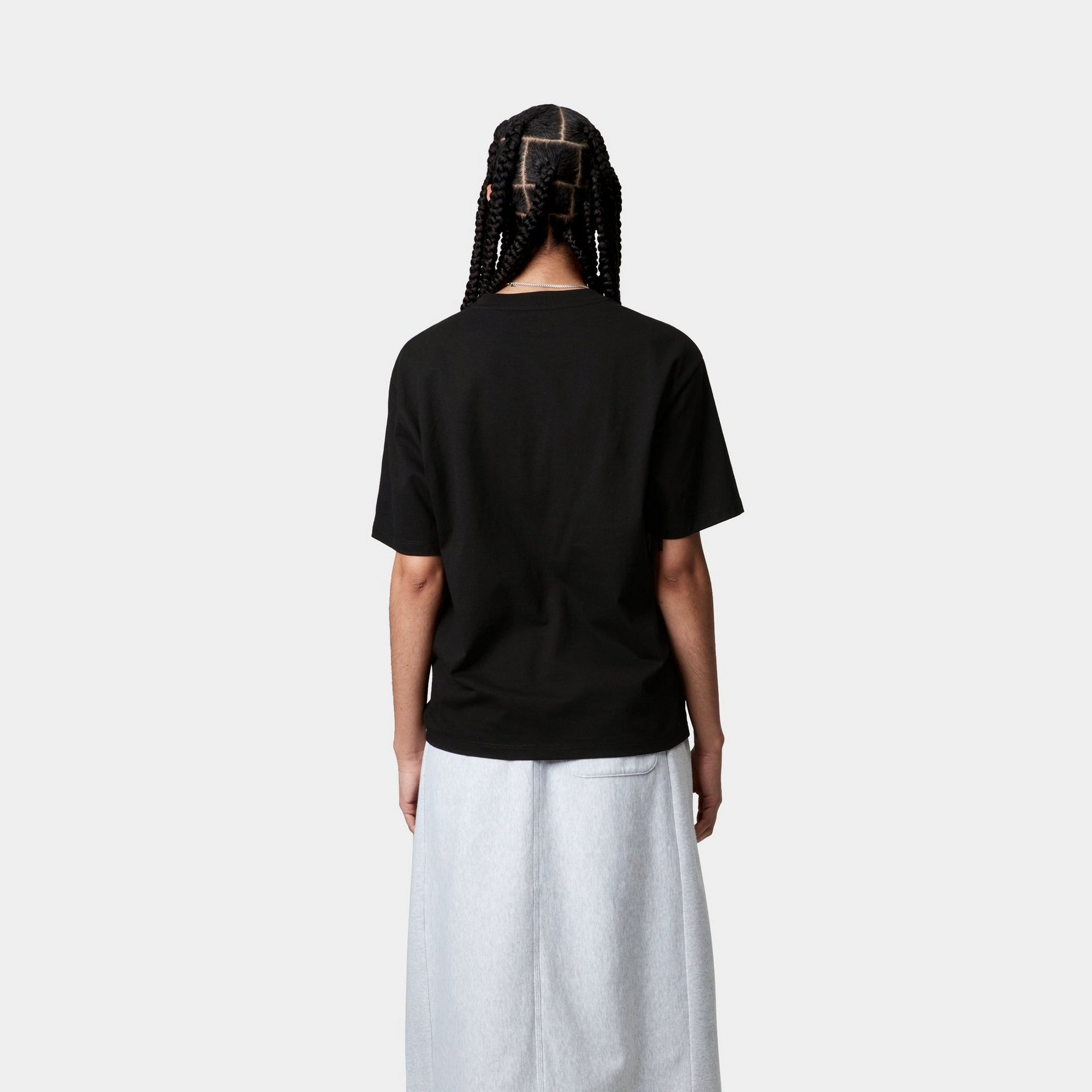 Women's Rivet Script Graphic T-Shirt - Black & Silver - Casual Streetwear for Everyday Wear & Outfits