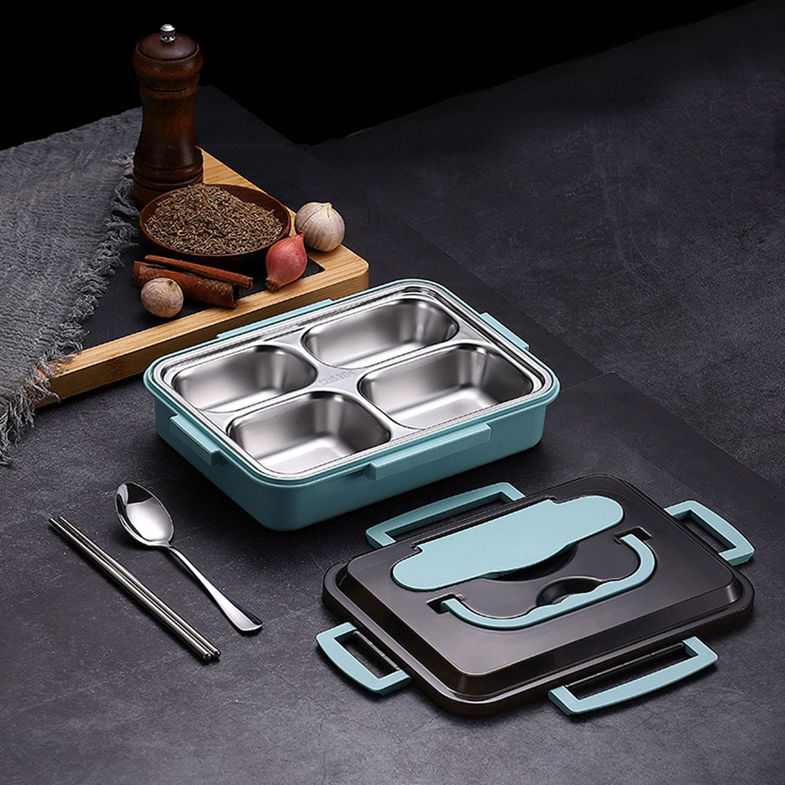 Insulated Bento Box Set - Leak-Proof Thermal Lunch Box for Students & Office Workers - Perfect for School, Work & Picnics