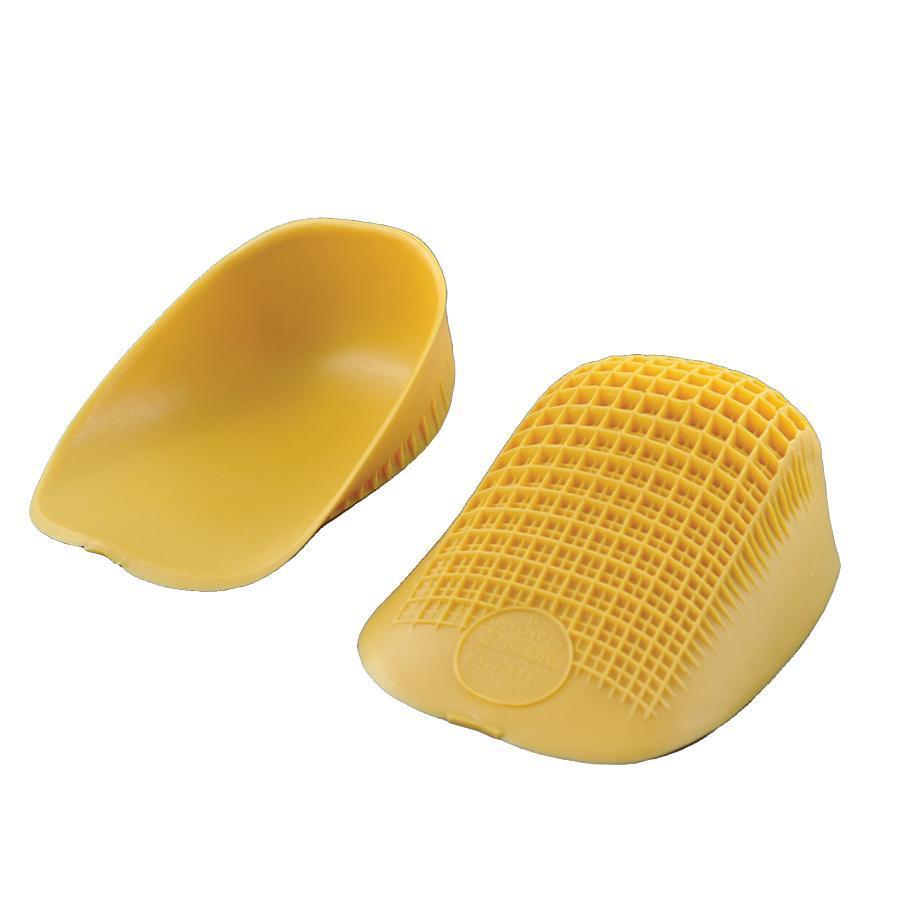 Tuli's Classic Yellow Heel Cups – Pain Relief & Support for Plantar Fasciitis, Heel Spurs – Comfortable Foot Cushions for Running, Walking & Work Shoes