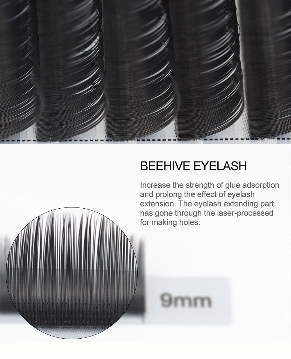 NAGARAKU 0.07mm C Curl Matte Black Cluster Eyelash Extensions - 13mm Length, 16 Rows for Salon & DIY - Long Lasting Individual Lashes for Volume & Natural Look - Perfect for Weddings, Parties & Daily Wear