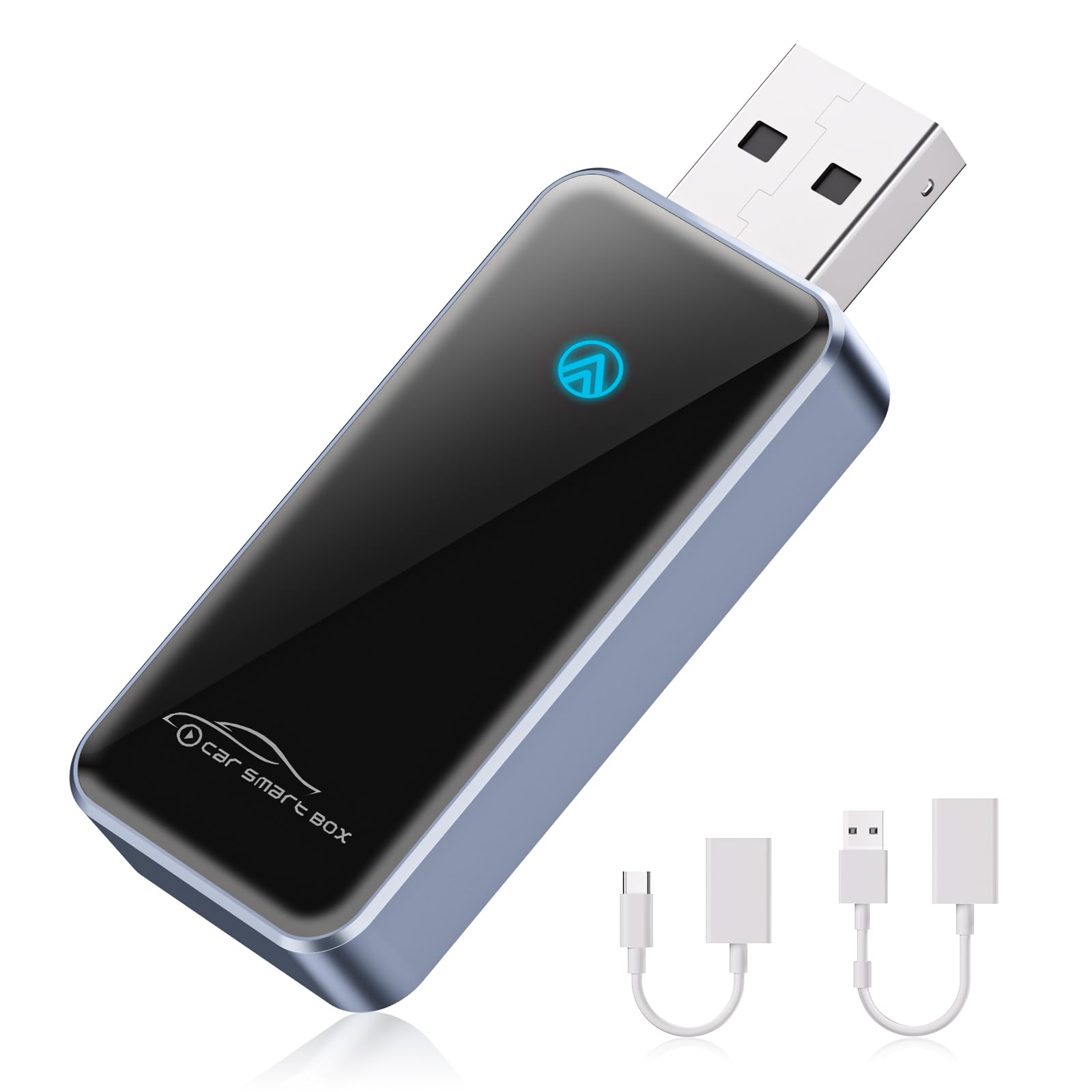 Wireless Android Auto Adapter for Cars 2017+ - Convert Wired to Wireless Android Auto, Plug & Play Dongle Compatible with Android 11+ | Seamless Music Streaming & Hands-Free Navigation for Safer Driving