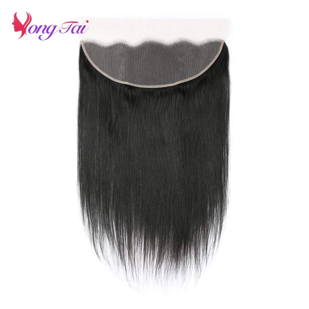 Malaysian Straight Virgin Human Hair Bundles with 13x4 Lace Frontal - 4 Unprocessed Bundles (1B Color, 20-26 Inch) for Natural Black Hairstyles | Perfect for Weaves, Wigs & Everyday Glam