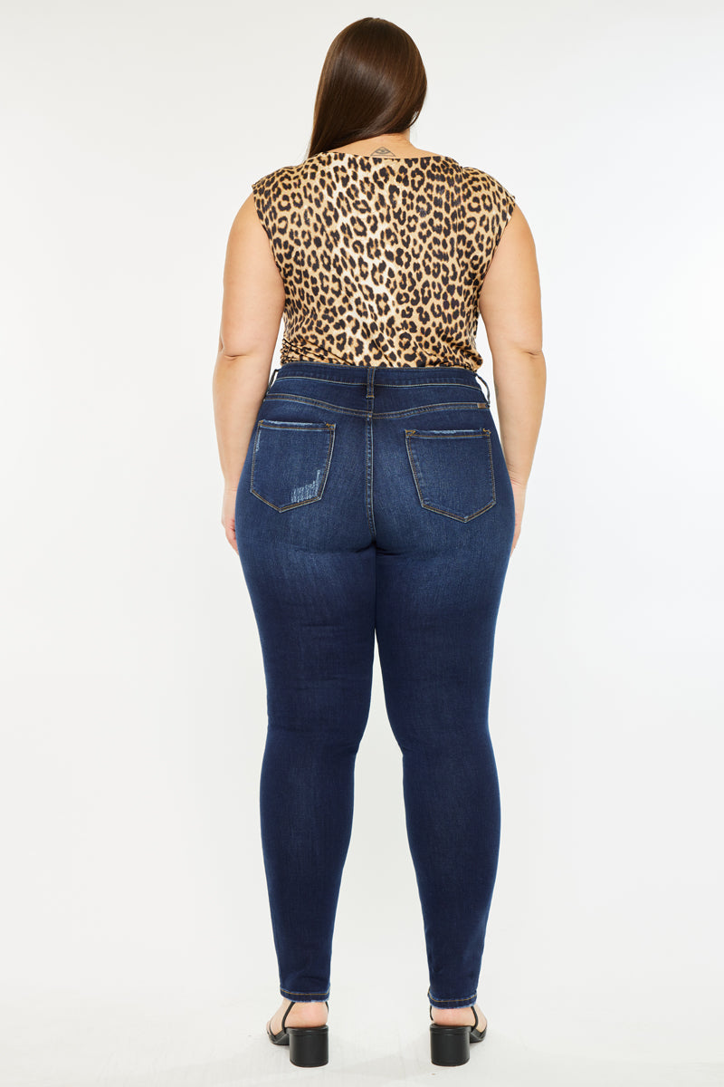 Tabetha High Rise Curvy Fit Jeans for Women - Plus Size Stretch Denim Pants with Flattering Bootcut Leg | Perfect for Casual Wear, Office Outfits & Date Nights