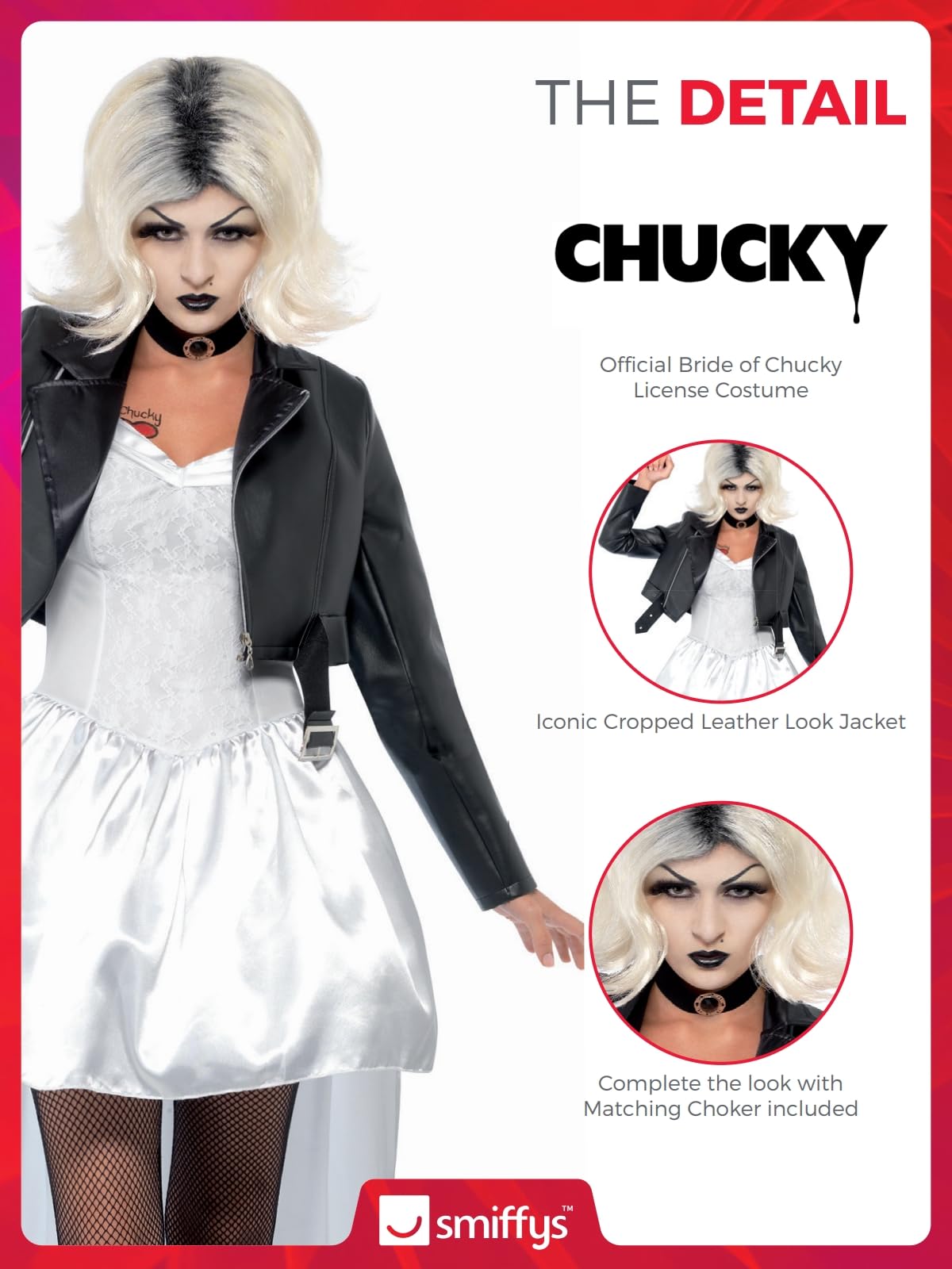 Bride of Chucky Halloween Costume for Women - Scary Movie Cosplay Outfit for Horror Parties & Theme Events