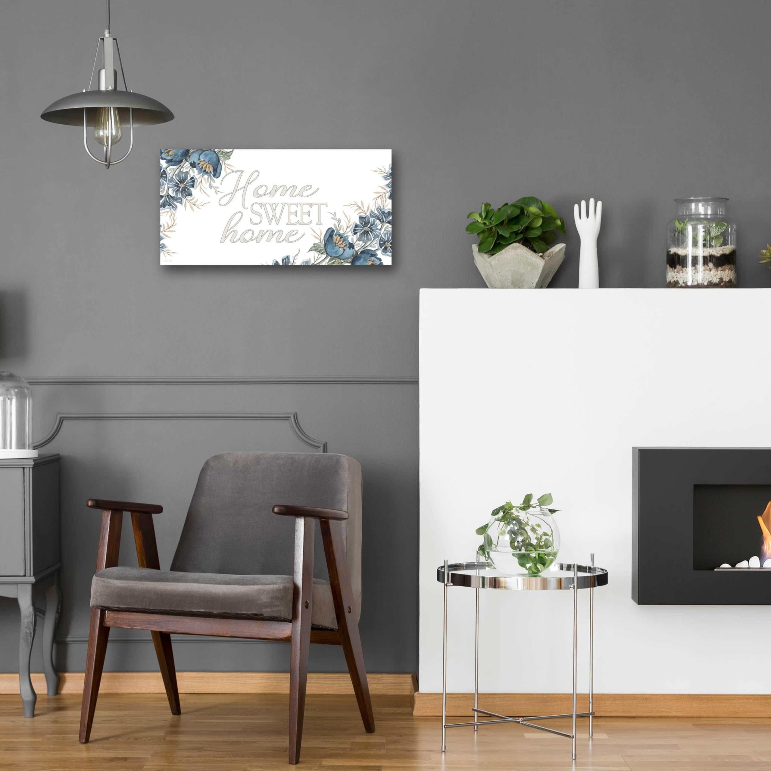 Epic Art 'Home Sweet Home 2' by Cindy Jacobs - 24x12 Inch Acrylic Glass Wall Decor - Modern Home & Office Wall Art for Living Room, Bedroom, Dining Room