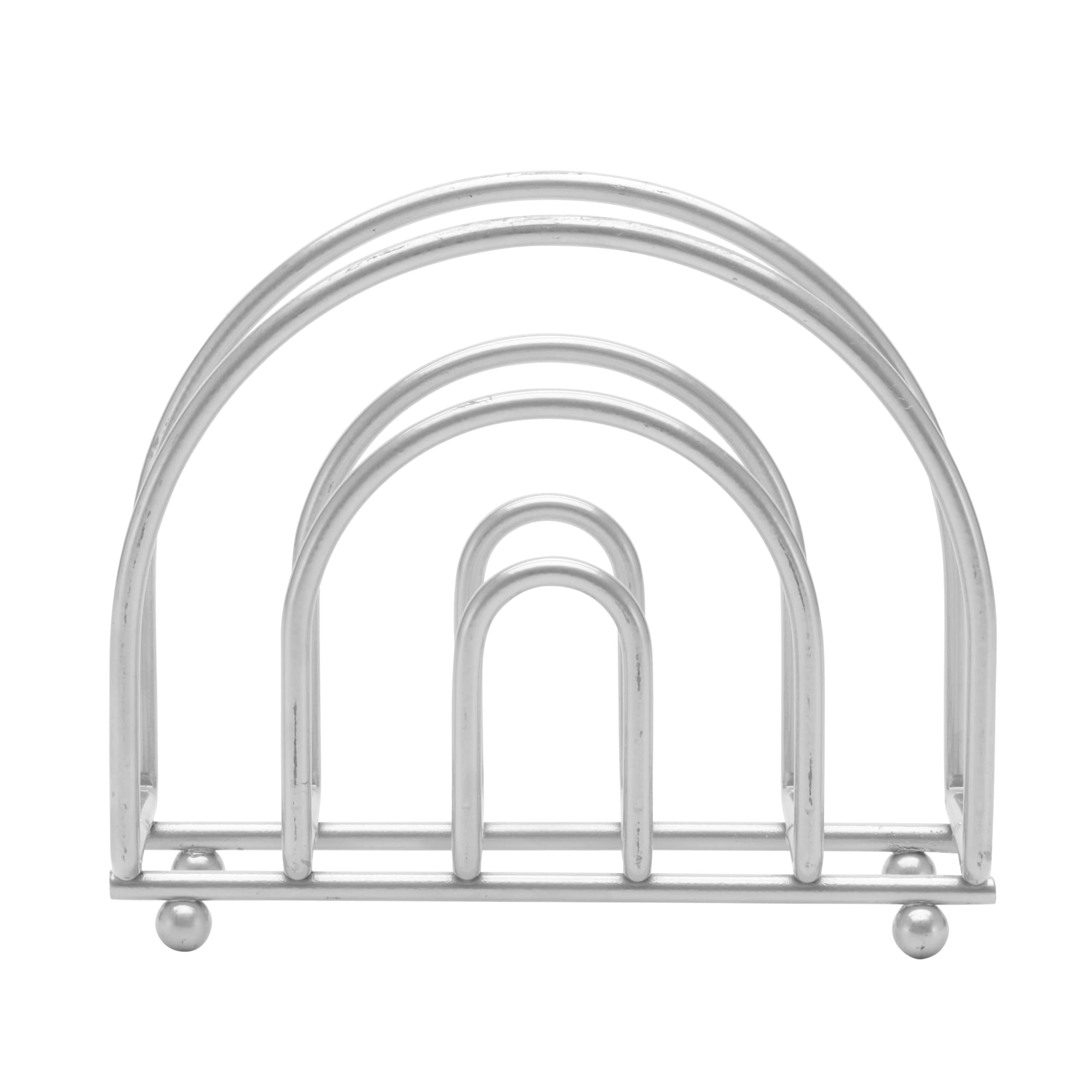 YBM HOME Elegant Chrome Wire Steel Napkin Holder for Dining Table, Kitchen Countertops - Perfect for Restaurants, Dinner Parties & Home Decor