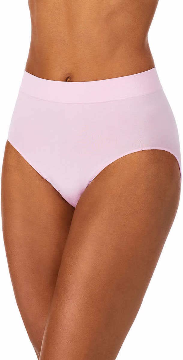 Carole Hochman Women's Silky Soft Seamless Full Coverage Modern Brief Panties 5-Pack - Regular & Plus Sizes - Comfortable Everyday Underwear for Work, Travel & Lounge