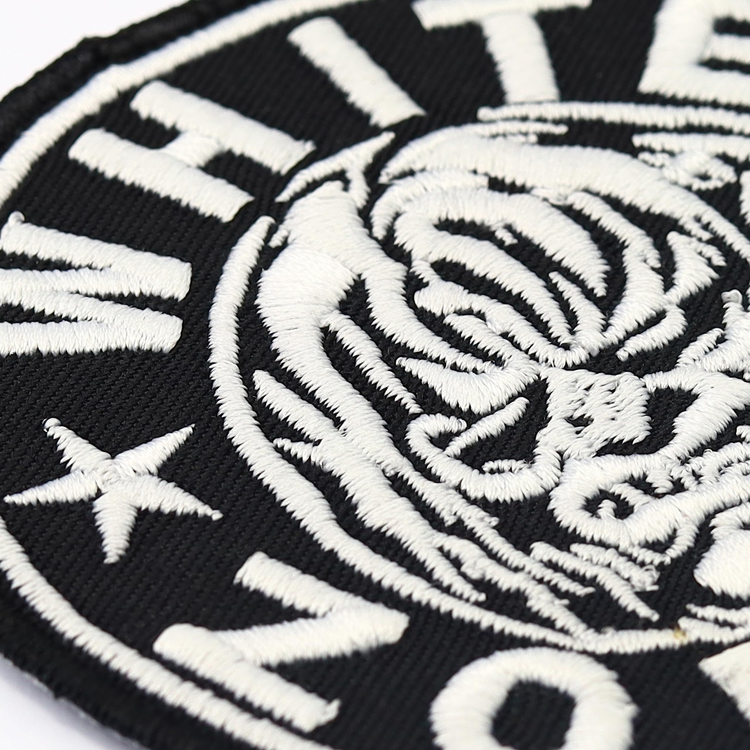 White Zombie Antifa No Nazi Outbreak Motorcycle Biker Iron-On Patch Badge - Perfect for Jackets, Vests & Backpacks - Punk Rock & Biker Style Accessory