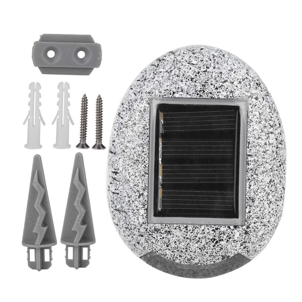 Vbestlife Solar Resin Garden Lamp - Waterproof LED Outdoor Lawn Light, Imitation Stone Design for Yard, Patio, Pathway & Landscape Decoration | Energy-Efficient Solar Powered Lighting for Gardens & Backyards