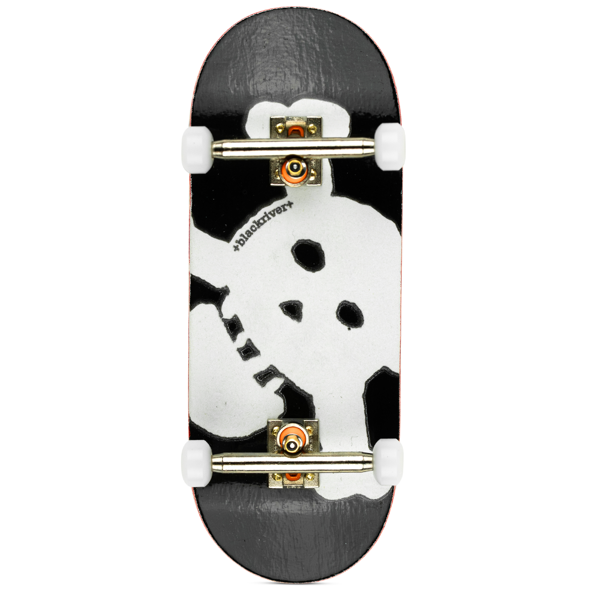 Blackriver Fingerboard Complete GITD New Skull - Professional Finger Skateboard for Tricks & Practice - Perfect for Indoor Skating & Collectors
