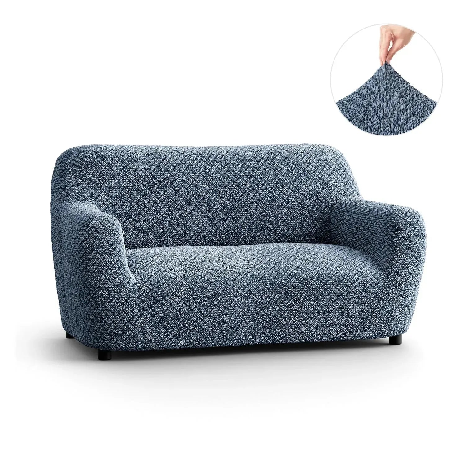 2 Seater Loveseat Slipcover - Soft Microfiber Fabric with Stylish Prints - Perfect for Living Room, Bedroom or Dorm Decor