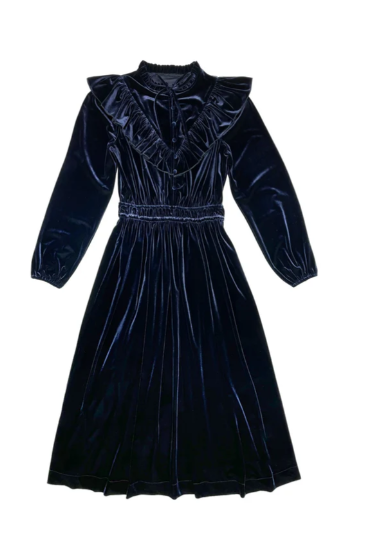 ELLE OH ELLE ALICE Velour Dress for Women - Soft & Comfortable Plus Size Dresses (XS to XXL) | Perfect for Casual Wear, Parties & Special Occasions
